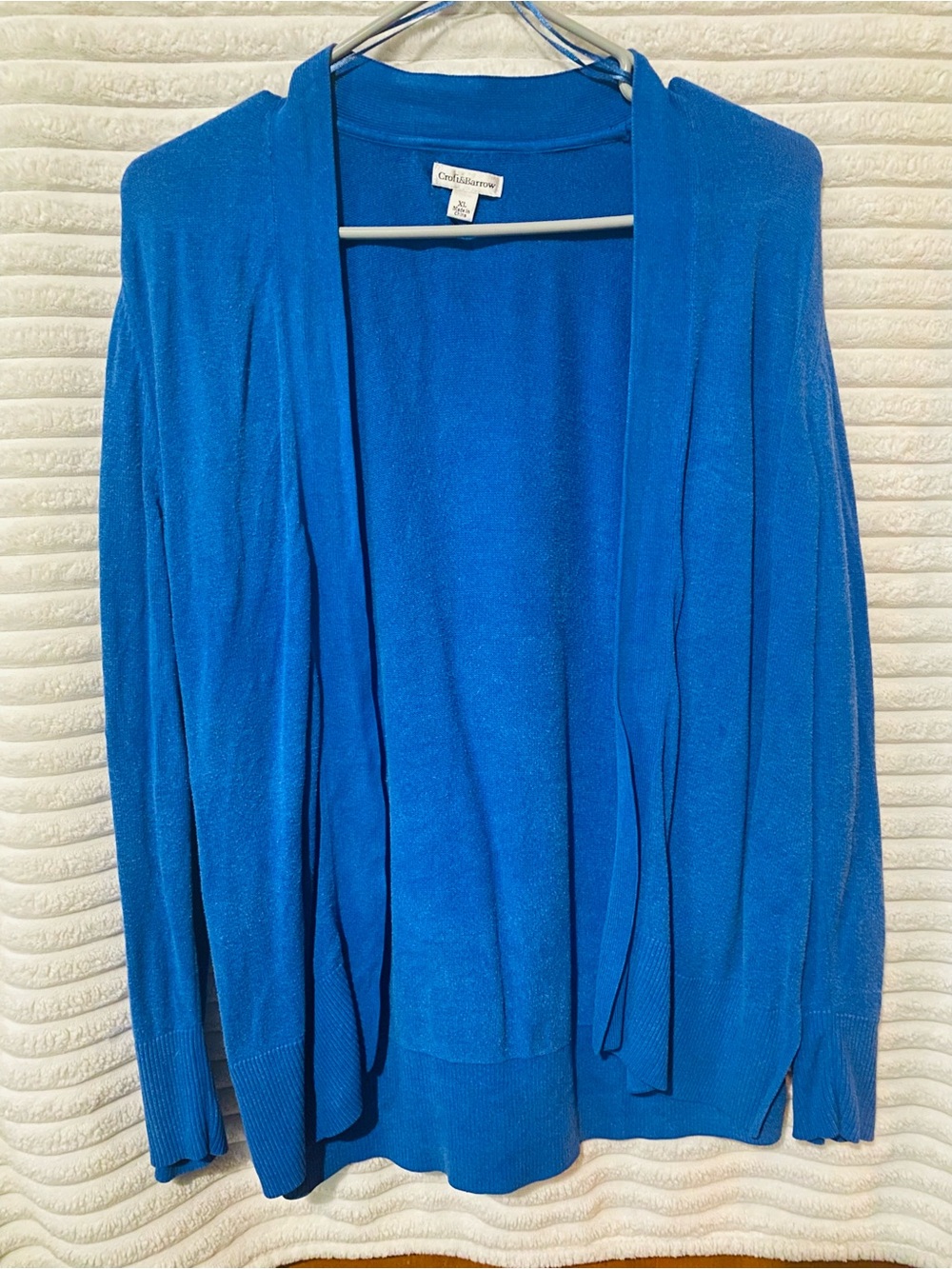 croft & barrow Royal Blue Open-Front Women's Cardigan